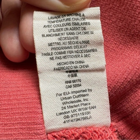 Free People cotton blend long sleeve hooded sweatshirt women’s-size M - Picture 6 of 9